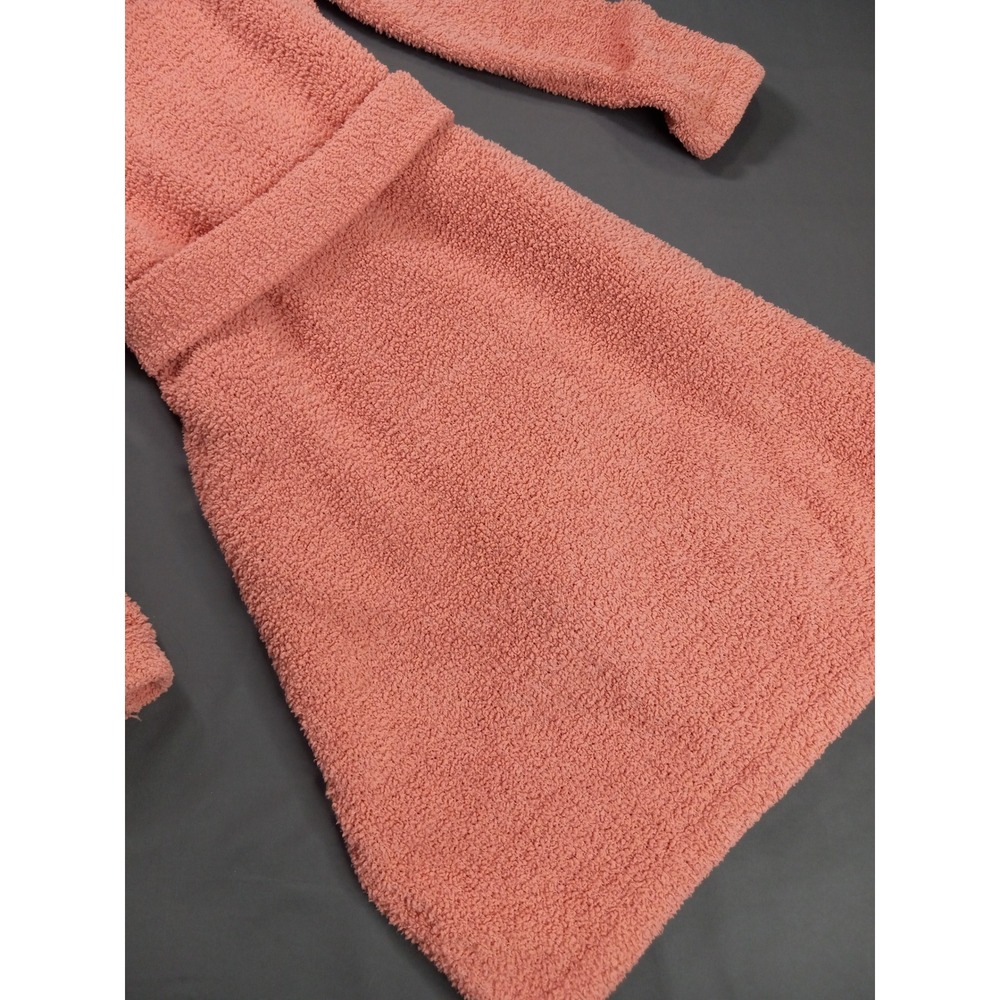 UGG Fleece Robe Womens XS Pink Coral Shawl Collar Plush Bathrobe - Picture 9 of 10